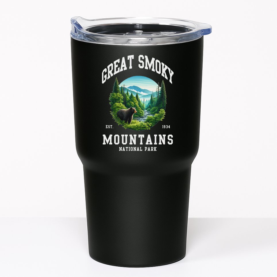 Retro Great Smoky Mountains National Park Women Hiking Tumbler
