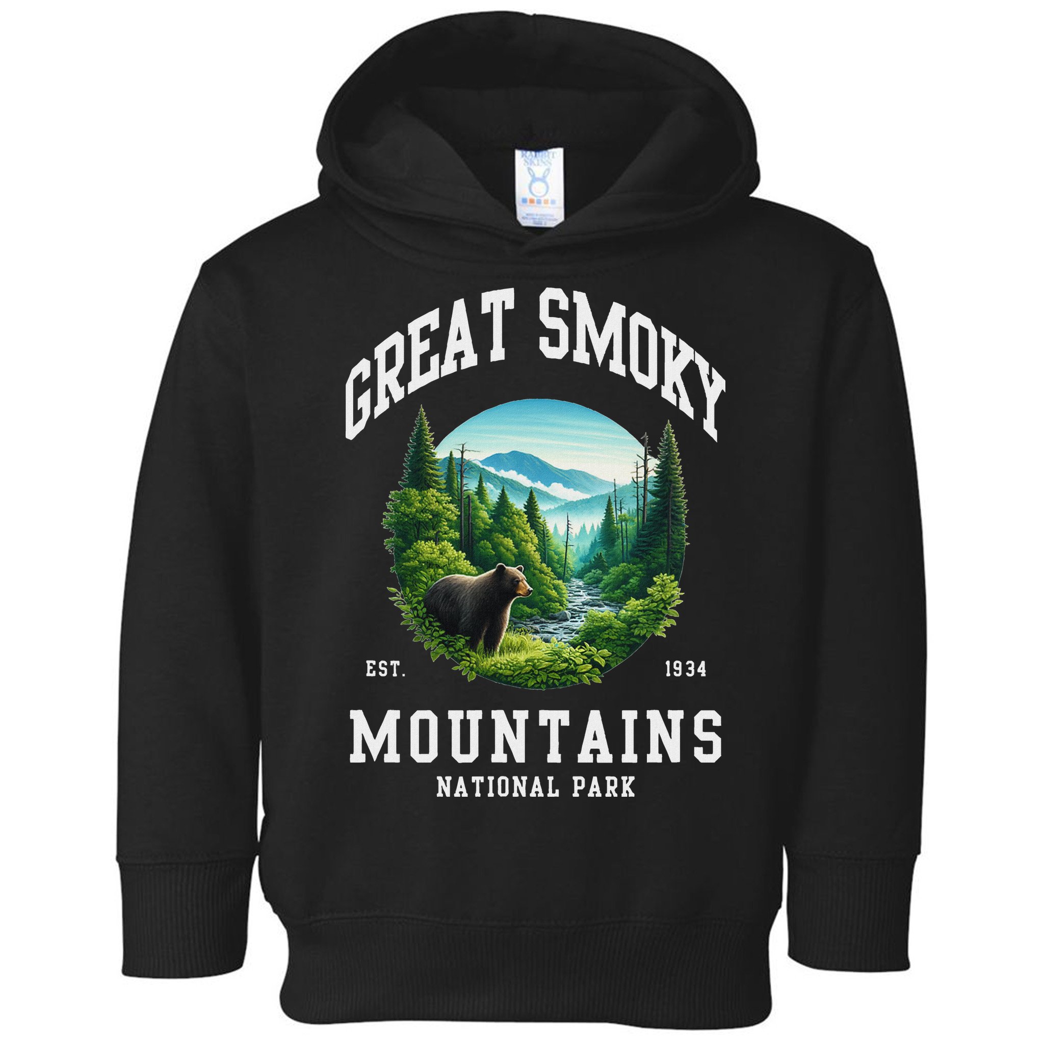 Retro Great Smoky Mountains National Park Women Hiking Toddler Hoodie
