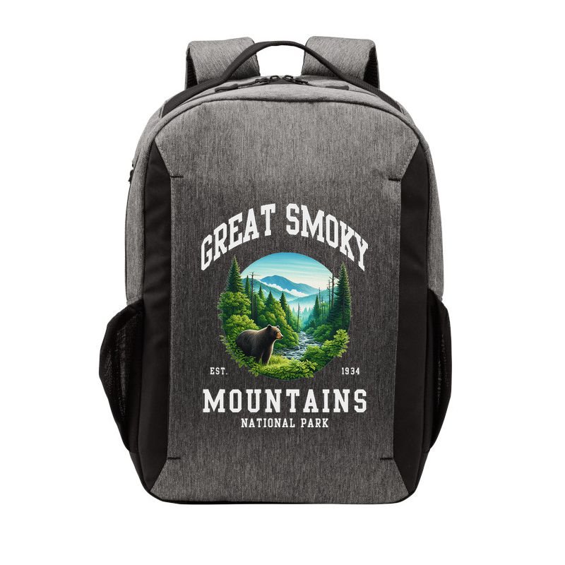 Retro Great Smoky Mountains National Park Women Hiking Vector Backpack