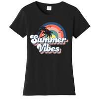 Retro Groovy Summer Vibes Summer Vacation Women's T-Shirt