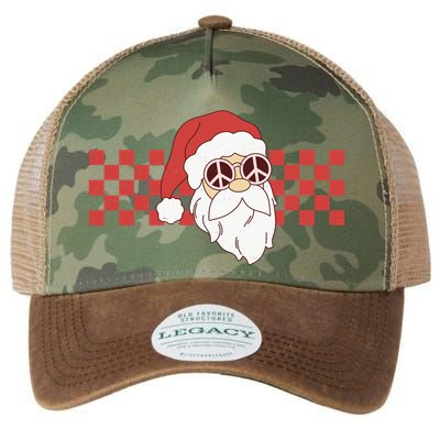 Retro Groovy Santa Claus Christmas Legacy Tie Dye Trucker Hat