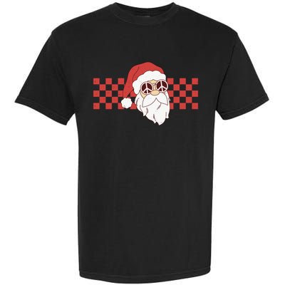 Retro Groovy Santa Claus Christmas Garment-Dyed Heavyweight T-Shirt
