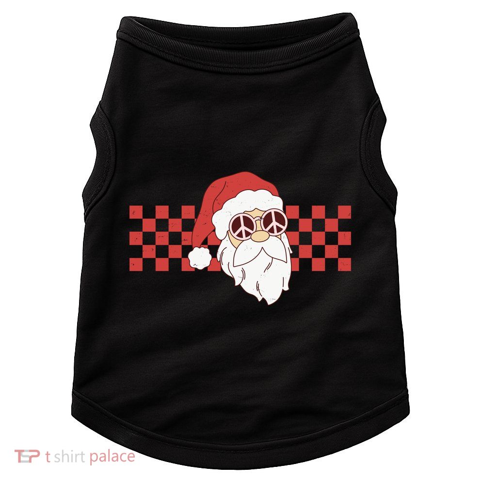 Retro Groovy Santa Claus Christmas Doggie Tank