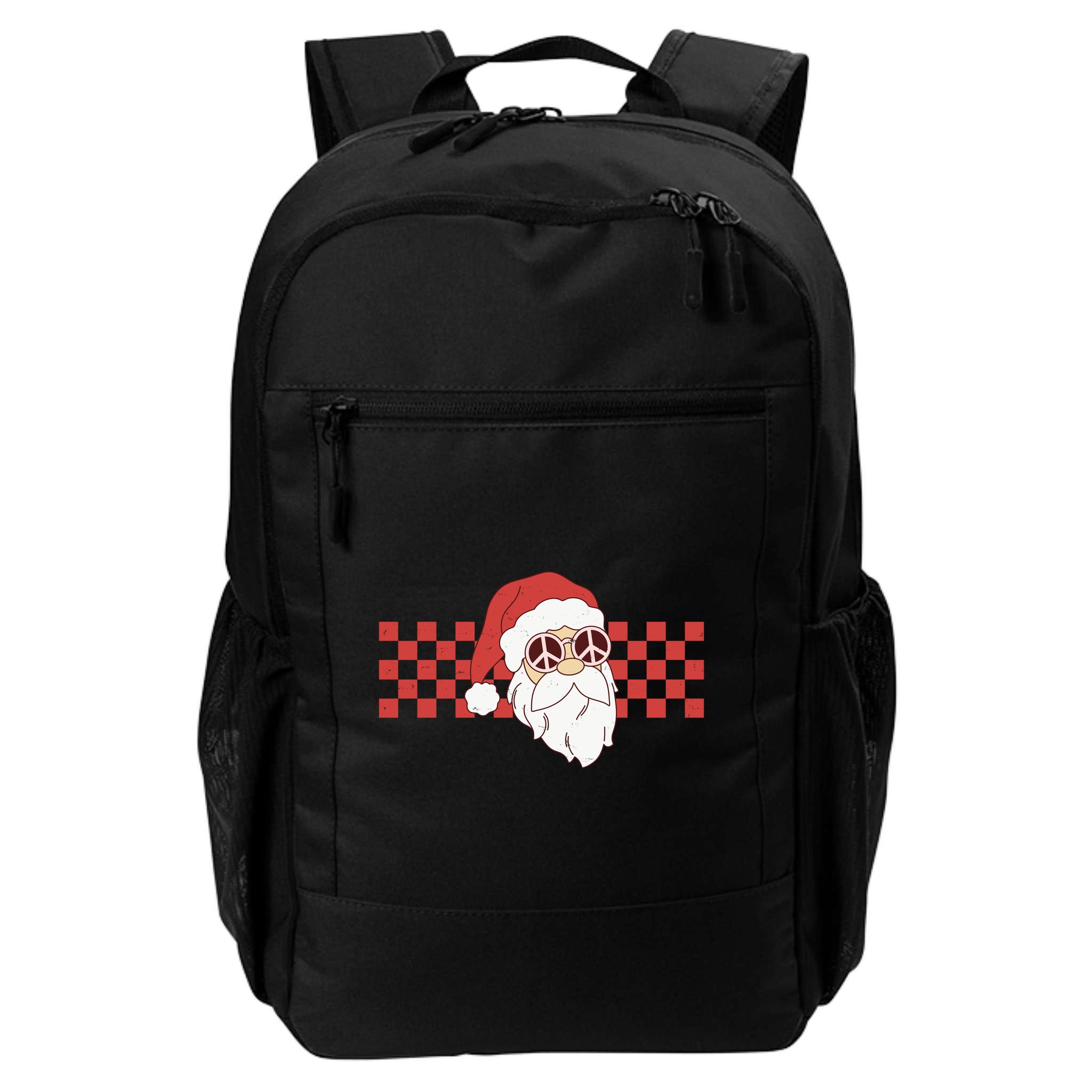 Retro Groovy Santa Claus Christmas Backpack