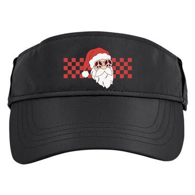 Retro Groovy Santa Claus Christmas Adult Drive Performance Visor