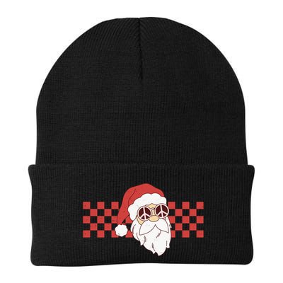 Retro Groovy Santa Claus Christmas Beanie
