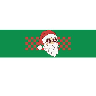 Retro Groovy Santa Claus Christmas Bumper Sticker