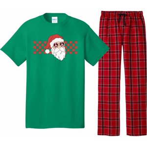 Retro Groovy Santa Claus Christmas Pajama Set