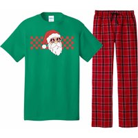 Retro Groovy Santa Claus Christmas Pajama Set