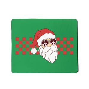 Retro Groovy Santa Claus Christmas Mousepad