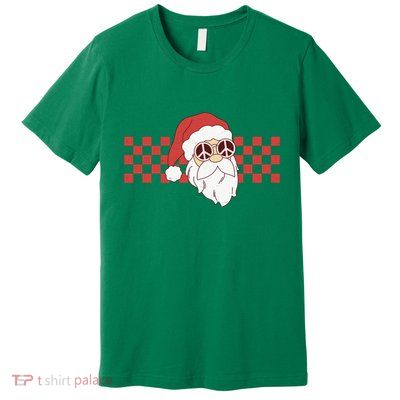 Retro Groovy Santa Claus Christmas Premium T-Shirt