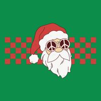 Retro Groovy Santa Claus Christmas Premium T-Shirt