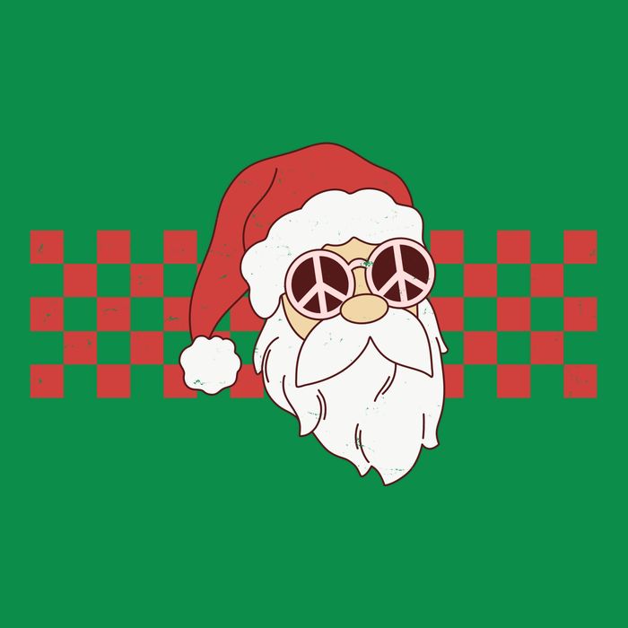 Retro Groovy Santa Claus Christmas Premium T-Shirt