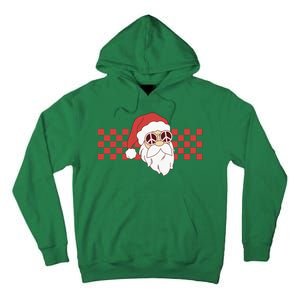 Retro Groovy Santa Claus Christmas Tall Hoodie