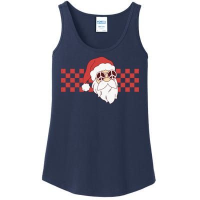 Retro Groovy Santa Claus Christmas Ladies Essential Tank