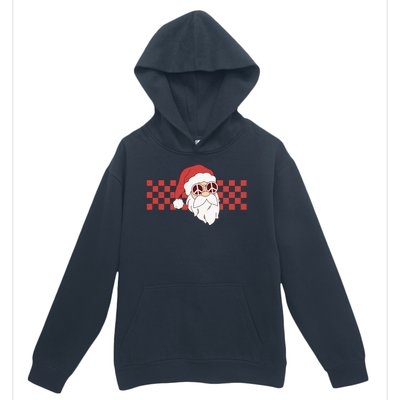 Retro Groovy Santa Claus Christmas Urban Pullover Hoodie