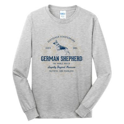 Retro German Shepherd Vintage Tall Long Sleeve T-Shirt