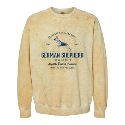 Retro German Shepherd Vintage Colorblast Crewneck Sweatshirt