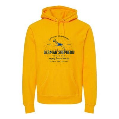 Retro German Shepherd Vintage Premium Hoodie