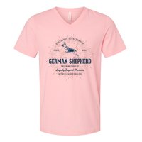 Retro German Shepherd Vintage V-Neck T-Shirt