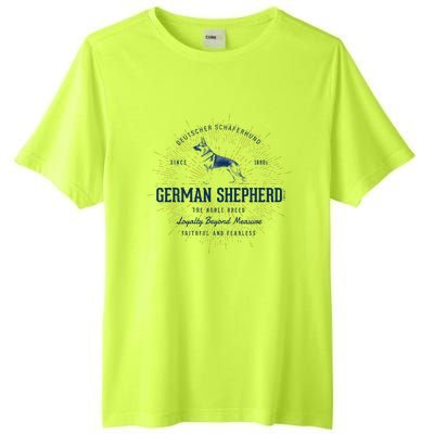 Retro German Shepherd Vintage Tall Fusion ChromaSoft Performance T-Shirt