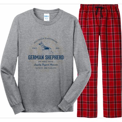 Retro German Shepherd Vintage Long Sleeve Pajama Set