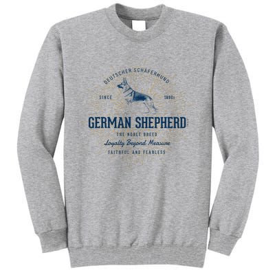 Retro German Shepherd Vintage Tall Sweatshirt