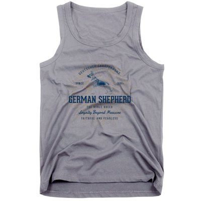 Retro German Shepherd Vintage Tank Top