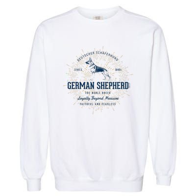 Retro German Shepherd Vintage Garment-Dyed Sweatshirt