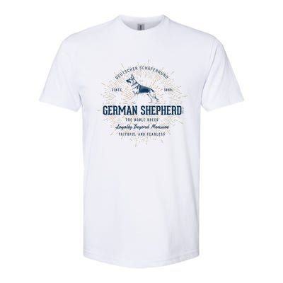 Retro German Shepherd Vintage Softstyle CVC T-Shirt