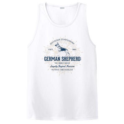 Retro German Shepherd Vintage PosiCharge Competitor Tank