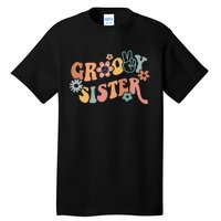 Retro Groovy Sister Matching Family 1st Birthday Party Tall T-Shirt