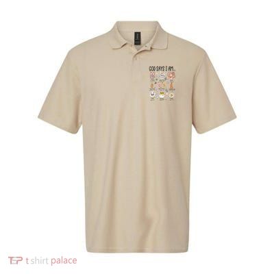 Retro God Says I Am Christian Jesus Happy Easter Day Bunny Polo