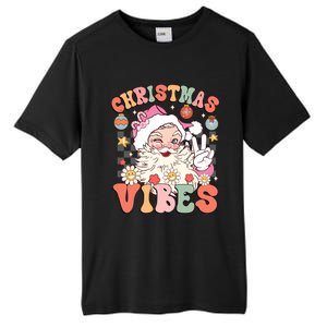 Retro Groovy Santa Claus Christmas Vibes Gift Tall Fusion ChromaSoft Performance T-Shirt