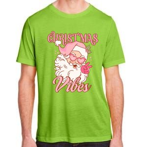 Retro Groovy Santa Claus Christmas Vibes Gift Adult ChromaSoft Performance T-Shirt