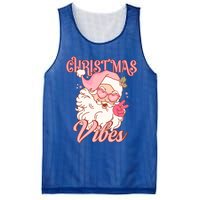 Retro Groovy Santa Claus Christmas Vibes Gift Mesh Reversible Basketball Jersey Tank