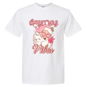 Retro Groovy Santa Claus Christmas Vibes Gift Garment-Dyed Heavyweight T-Shirt