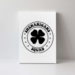 Retro Groovy Shenanigans Squad Saint Patricks Day Canvas