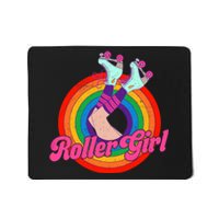 Roller Girl Skater Skating Retro Vintage 70s 80s Skates Mousepad