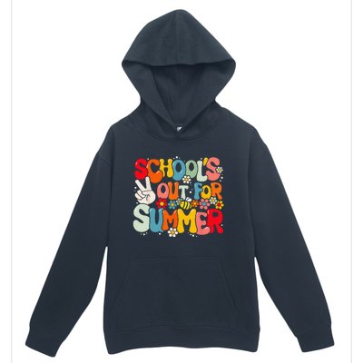 Retro Groovy School's Out For Summer Graduation Teacher Urban Pullover Hoodie