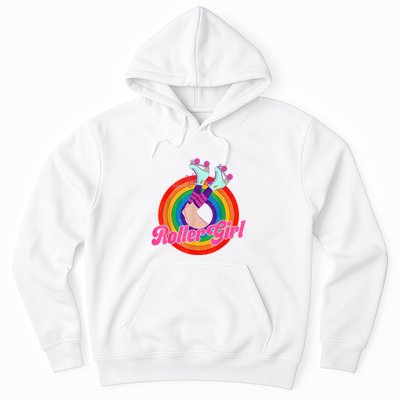 Roller Girl Skater Skating Retro Vintage 70s 80s Skates Hoodie