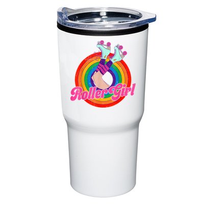 Roller Girl Skater Skating Retro Vintage 70s 80s Skates Tumbler