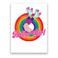 Roller Girl Skater Skating Retro Vintage 70s 80s Skates Poster