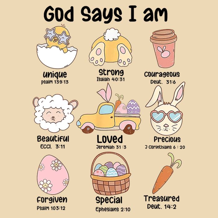 Retro God Says I Am Christian Jesus Happy Easter Day Bunny Zip Tote Bag
