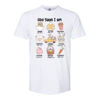 Retro God Says I Am Christian Jesus Happy Easter Day Bunny Softstyle CVC T-Shirt