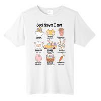 Retro God Says I Am Christian Jesus Happy Easter Day Bunny Tall Fusion ChromaSoft Performance T-Shirt