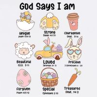 Retro God Says I Am Christian Jesus Happy Easter Day Bunny Flat Bill Trucker Hat