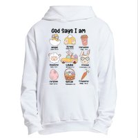 Retro God Says I Am Christian Jesus Happy Easter Day Bunny Urban Pullover Hoodie