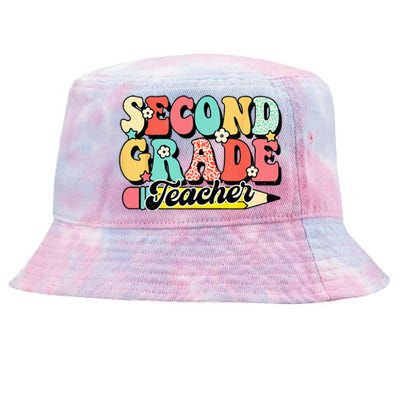 Retro Groovy Second Grade Teacher First Day 2nd Grade Tie-Dyed Bucket Hat