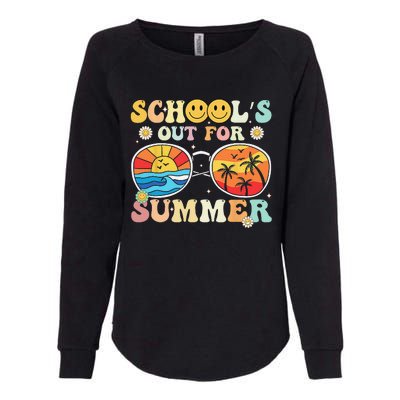 Retro Groovy School's Out For Summer Graduation Teacher Womens California Wash Sweatshirt